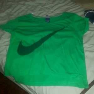 Green Nike shirt